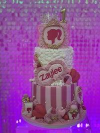 barbie 1st birthday cake